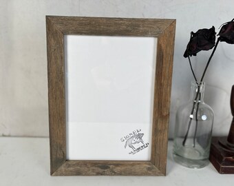 SHIPS TODAY - A4 8.3x11.7" Rustic Reclaimed Cedar Picture Frame In Stock - Upcycled 8.3 x 11.7 Reclaimed Wood Photo Frame 210 mm x 297 mm