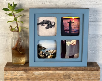 9x12 Picture Frame Mat Windows Fit 2 4x6 Photos in Peewee Style