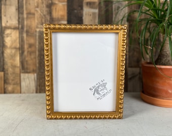 SHIPS TODAY - 8x10" Picture Frame in Deep Large Bumpy Style with Vintage Roman Gold Finish - In Stock - 8 x 10" Photo Frame