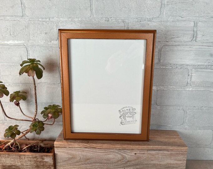 8.5 x 11 Picture Frame - SHIPS RIGHT AWAY - 1x1 Outside Cove Style with Vintage Roman Gold Finish - In Stock - 8.5x11 inch Frame Metallic