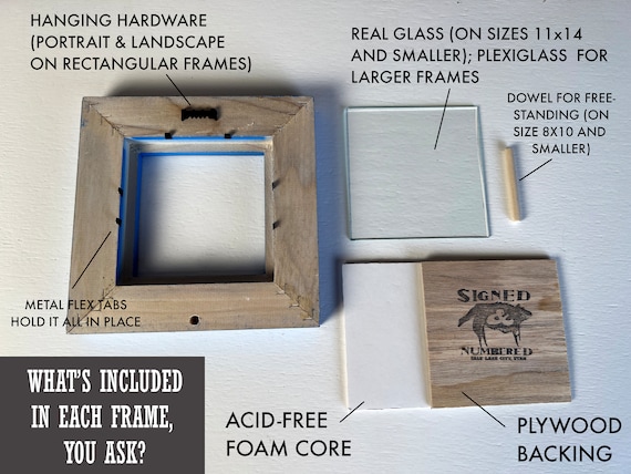 8x20 Frame for Four 4x6 Picture Black Wood (10 Pcs per Box)