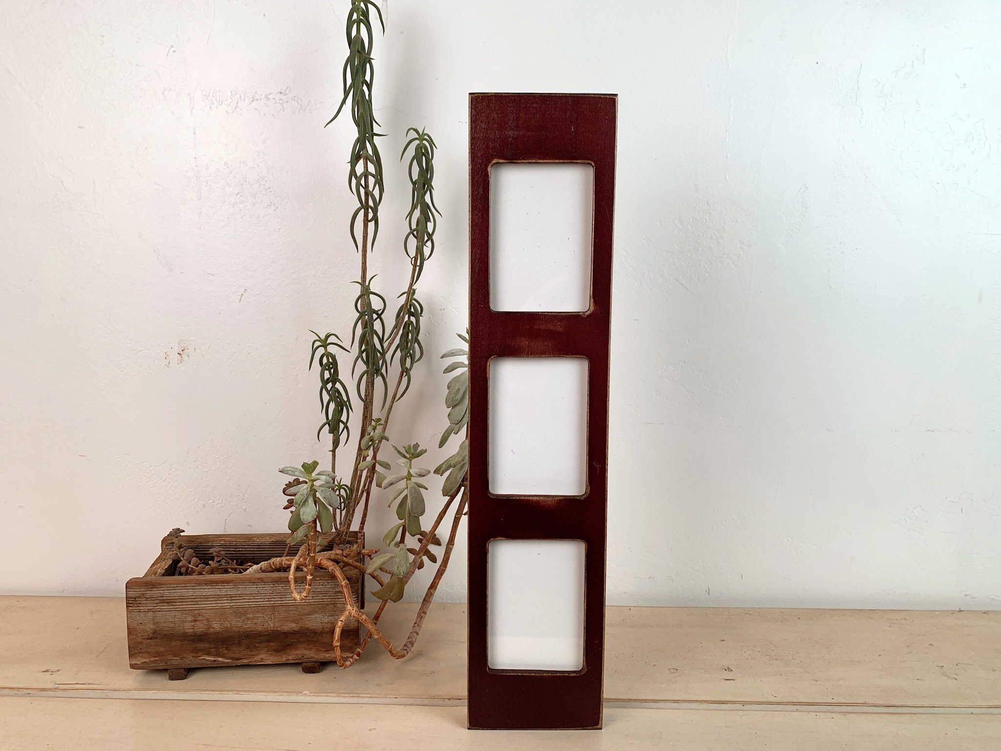 Stacked Rectangle Window Picture Frame For 3 2 5 X 3 5 Standard Wallet Size Photos In Vintage Mahogany Finish In Stock Same Day Ship Stacked Rectangle Window Picture Frame For 3 2 5 X 3 5 Standard Wallet Size Photos In Vintage Mahogany Finish In Stock Same Day Ship