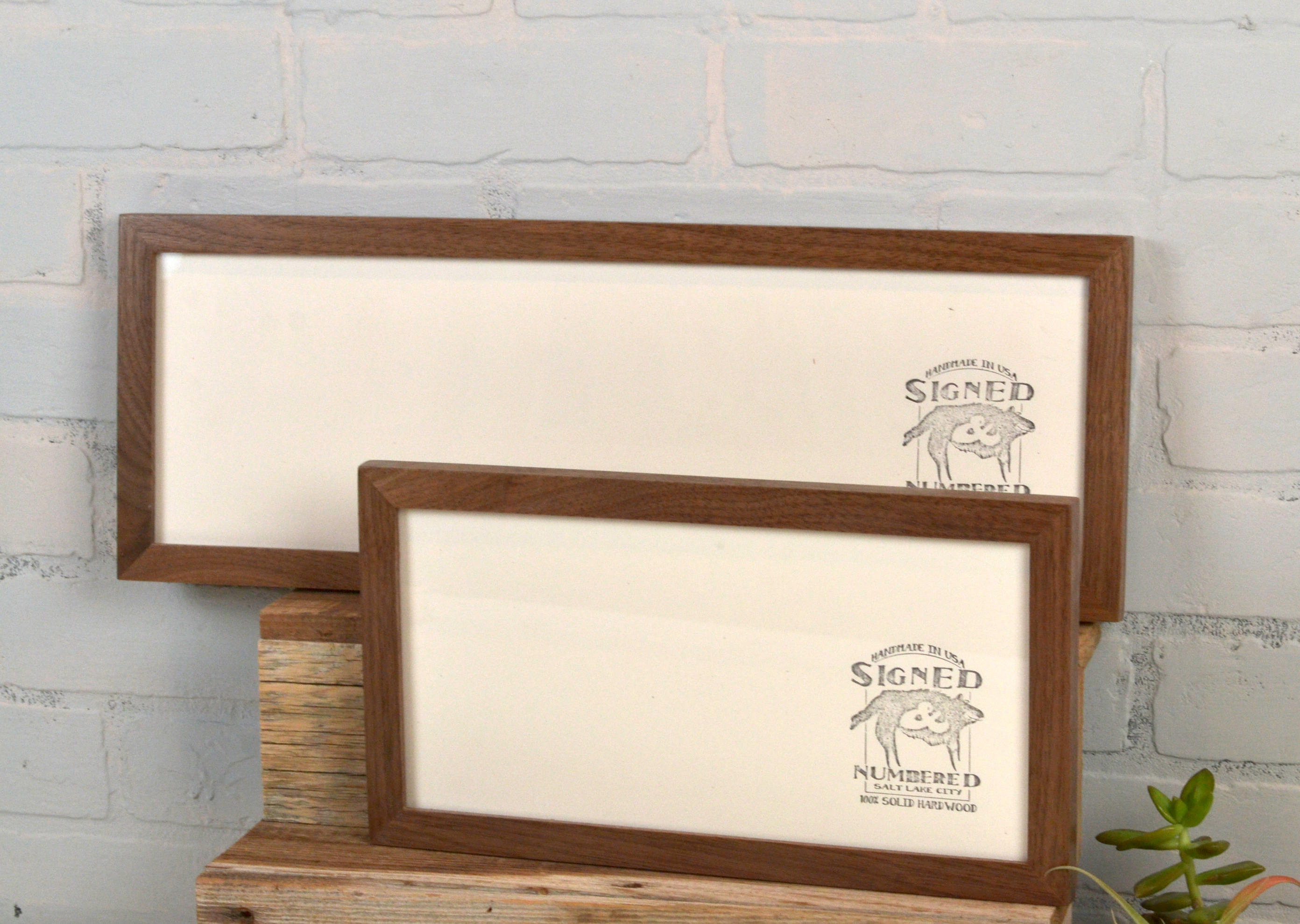 Panoramic Picture Frame In 1x1 Flat Style And Solid Natural Wood Gallery Photo