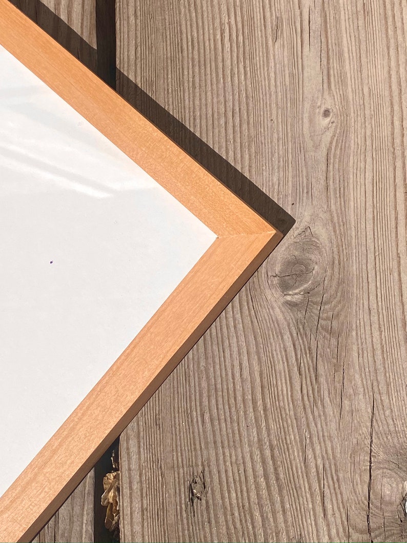 Natural ALDER Picture Frame in Peewee Style Choose Size 2x2 Etsy