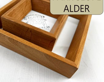 SHIPS RIGHT AWAY - 4x6, 5x7, 6x6, 6x8, 8x10, 11x14 - Choose Your Size - Park Slope Style in Natural Alder Hardwood - In Stock