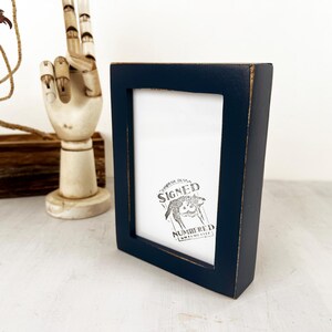 SHIPS TODAY - 4x6 Picture Frame - Deep Flat Style With Vintage
