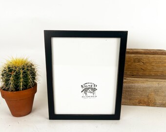 SHIPS TODAY - 8x10 Picture Frame with Vintage Black Finish in Peewee Style - In Stock - 8 x 10 Photo Frame Rustic Black