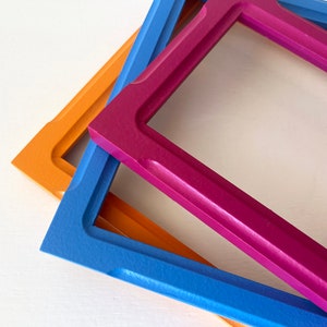 Solid Color of Your Choice in 1x1 Shallow Bones Style - Choose your frame size up to 18x24 inches - Free Shipping