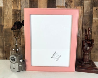 SHIPS TODAY - 11x14" Picture Frame - 1.5 Outside Cove Style with Vintage Rose Pink Finish - In Stock - Same Day Shipping 11 x 14 Boho Style