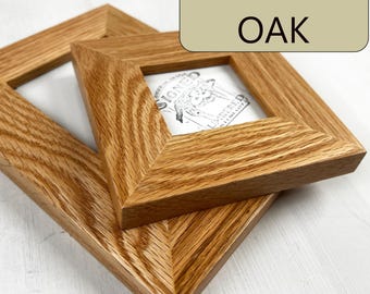 SHIPS RIGHT AWAY - 4x6, 5x7, 6x6, 6x8, 8x10, 11x14 - Choose Your Size - 1.5 Standard Style in Natural Oak Hardwood - In Stock