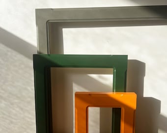 Solid Color of Your Choice in 1.5" Wide Bones Style - Choose your frame size - 2x2 up to 24x36 inches - Photo Frames 8x12, 8x10 etc