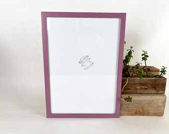 SHIPS TODAY - A3 Size Picture Frame - Peewee Style with Vintage Violet Finish - In Stock - 297 x 420 mm - 11.7 x 16.5 inches Purple Decor