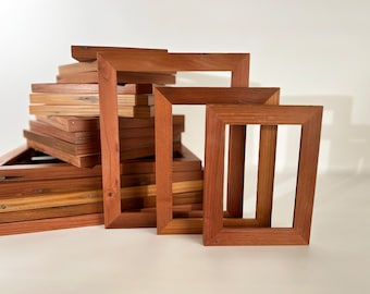 Reclaimed Redwood Picture Frame--SHIPS RIGHT AWAY - Choose Your Size- 5x7, 6x8, 8x10, 11x14 inches--