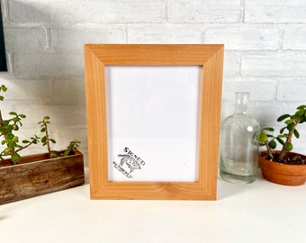 8x10 Picture Frame - SHIPS TODAY - 1.5 inch Standard style with Solid Natural Alder Finish - In Stock - 8 x 10 Photo Frame