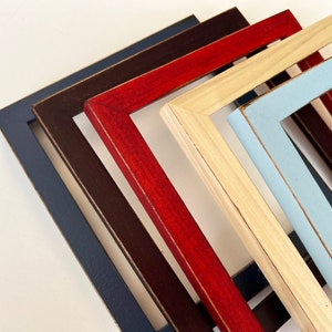 Vintage Color of Your Choice in Peewee Style - Choose your frame size  2x2 up to 14x14 inches / A3 Size - Free Shipping