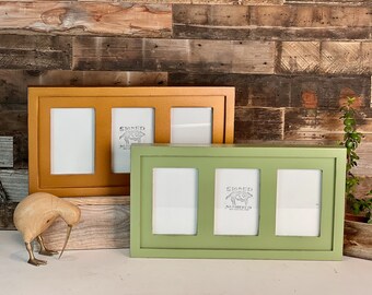 9x12 Picture Frame Mat Windows Fit 2 4x6 Photos in Peewee Style and Color  of Your Choice 9x12 Frame Collage Frame 4x6 