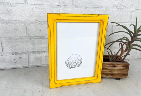 A5 Size Picture Frame in Vintage Color and Style of Your Choice - Solid Hardwood Frames - 148 x 210 mm - 5.8 x 8.2 inches European A 5 Size