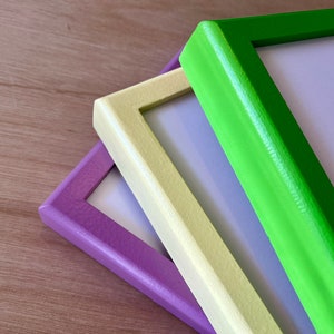 Solid Color of Your Choice in Deep Rounded Style - Choose your frame size - up to 20x20 inches - Free Shipping Deep Canvas Frame