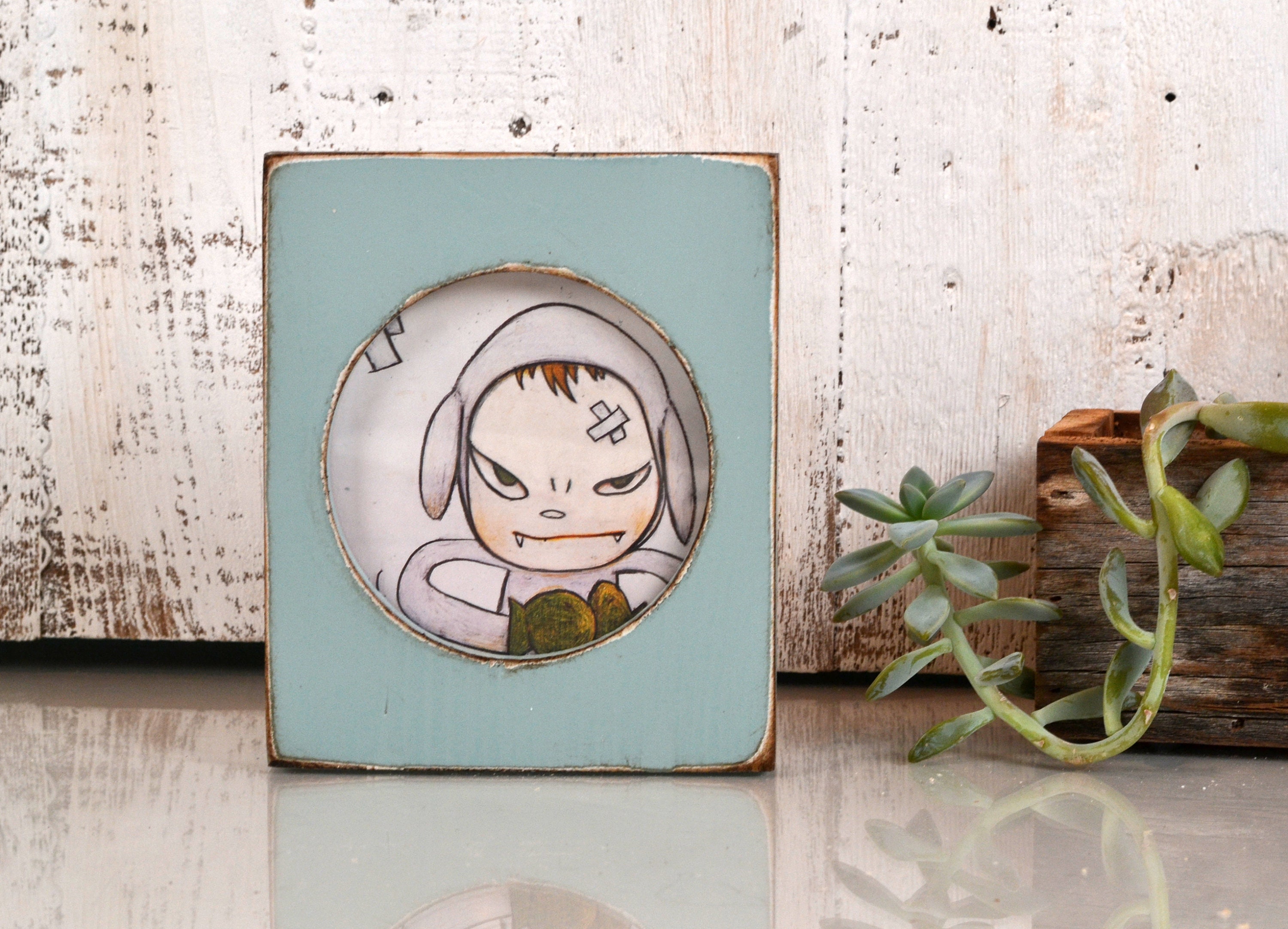4x4 Pine Circle Opening Picture Frame In Vintage Homestead Green 4 Inch Circle Round Picture Frame Gallery Photo