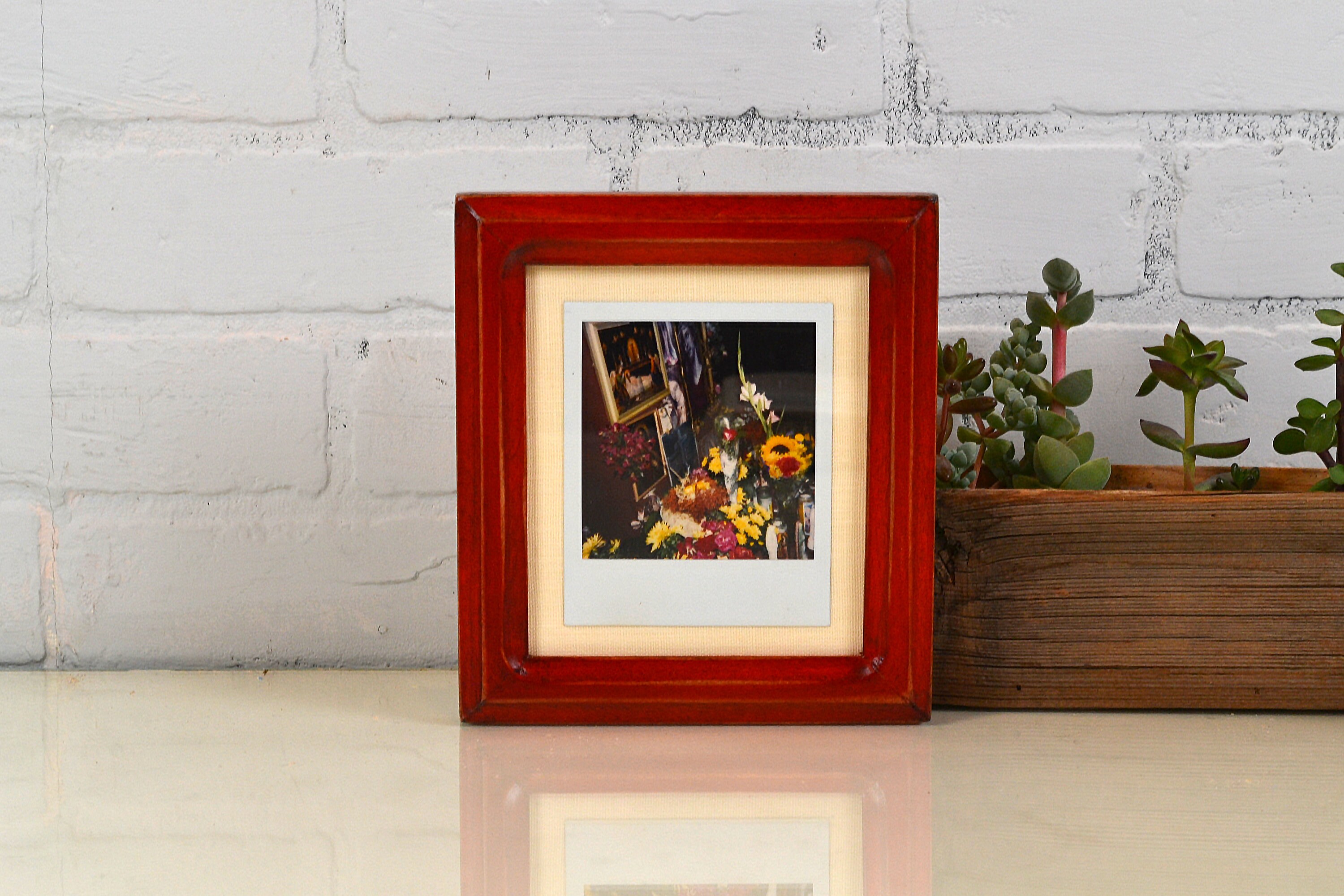 Picture Frame for Instant Camera Print in Double Cove Style Etsy