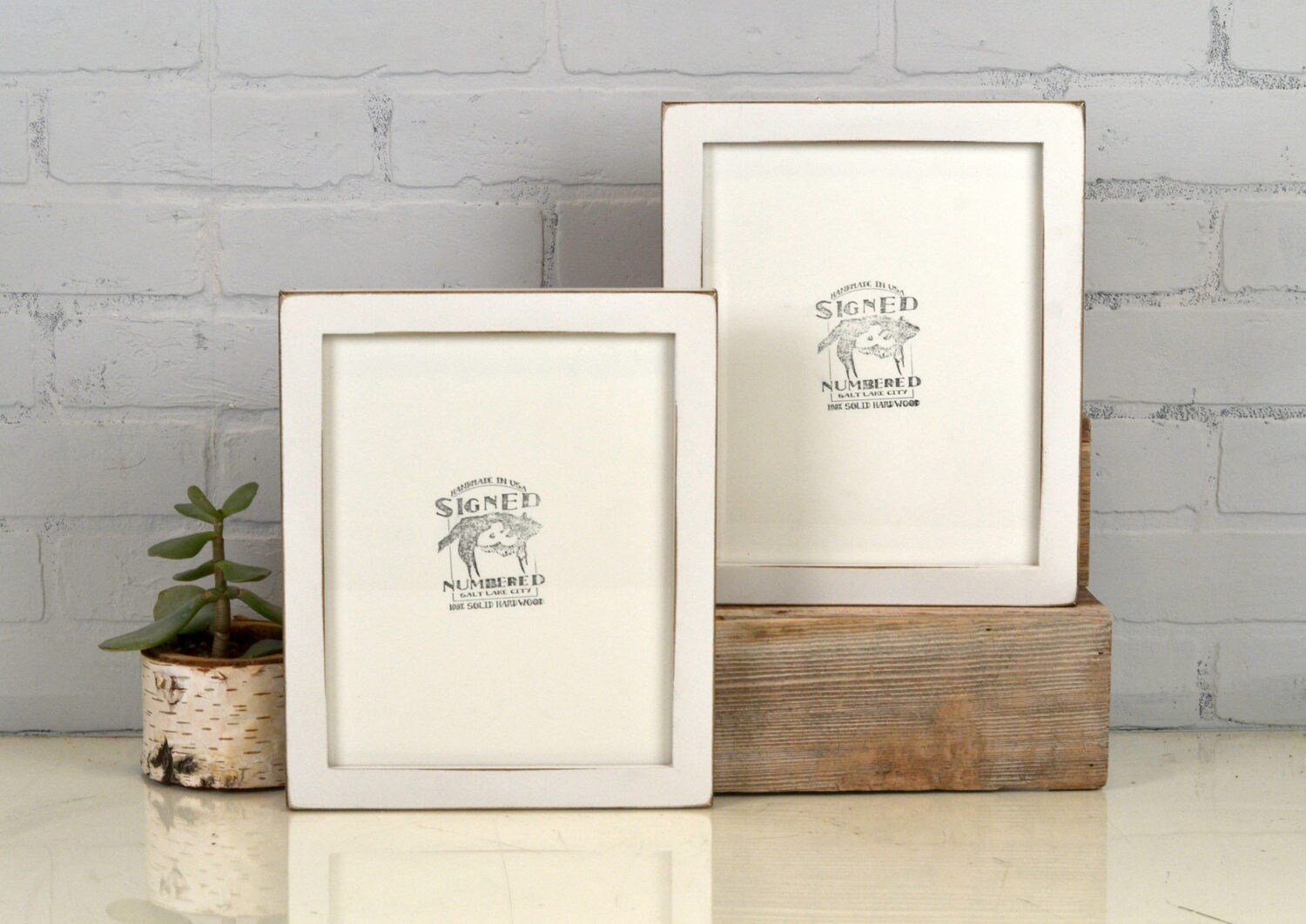 8x10 Picture Frame In 1x1 Flat Style With Vintage White Finish 8x10 Picture Frame In 1x1 Flat Style With Vintage White Finish Stock Same Day Rustic Solid Wood 8 X 10