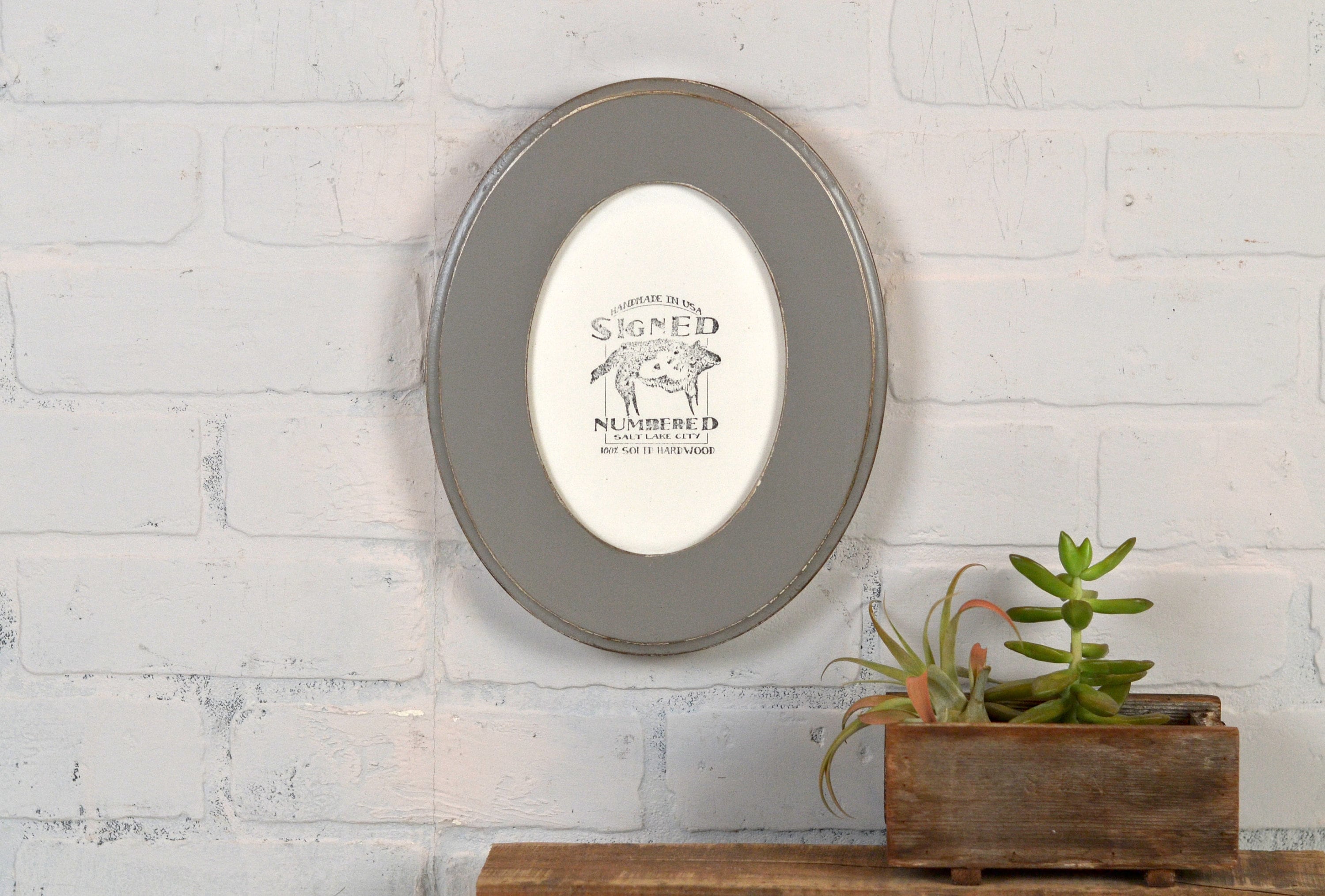 5x7 Oval Opening Picture Frame Oval Shaped Outside in Finish | Etsy