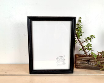 SHIPS TODAY - 8.5 x 11 Picture Frame - Foxy Cove Style with Vintage Black Finish - In Stock - 8.5x11 inch Picture Frame Gallery Black