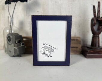 SHIPS TODAY - 5x7" Picture Frame in PeeWee Style with Vintage Deep Purple Finish - In Stock - Gallery Frame 5 x 7