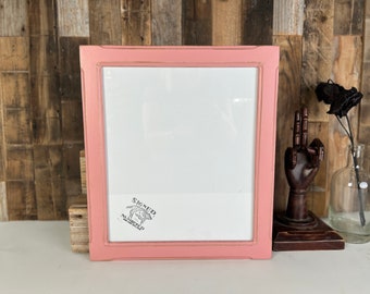 12x14 Picture Frame in 1.5 Wide Bones Style with Vintage Rose Pink Finish - 12x14 Photo Print Frame - IN STOCK - Same Day Shipping