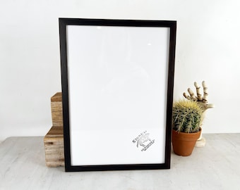 SHIPS TODAY - A3 Size Picture Frame - Peewee Style with Vintage Dark Wood Tone Finish - In Stock - 297 x 420 mm - 11.7 x 16.5 inches