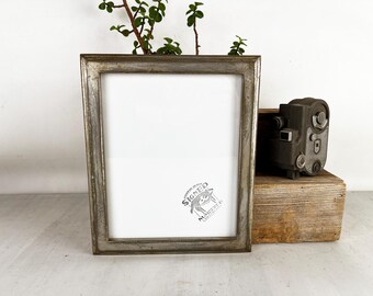 SHIPS TODAY - 8x10" Picture Frame - 1x1 Outside Cove Style with Extreme Weathered Silver Finish 8 x 10 Frame - In Stock - 8x10 Gift Frame