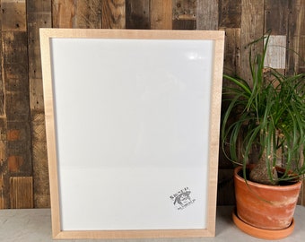 SHIPS TODAY - 16x20" Picture Frame in Deep Flat Style with Solid Natural Maple Finish - In Stock - 16 x 20 inch Photo Frame