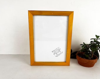SHIPS TODAY - A4 Size Picture Frame - 1x1 Flat Style on Poplar with Vintage Honey Dye Finish - In Stock Frame 210 x 297 mm 8.3 x 11.7"