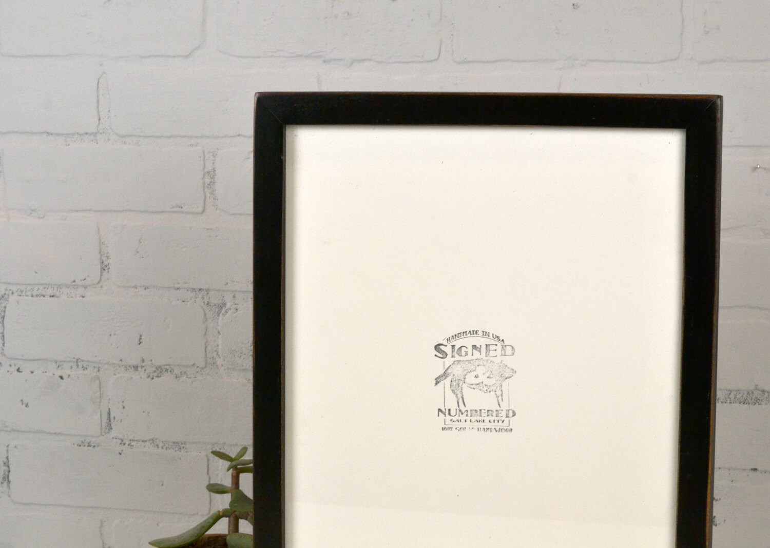 A3 Size Picture Frame in 1x1 Flat Style with Vintage Black Finish IN