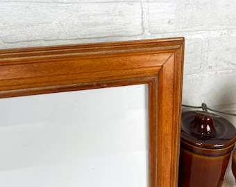 8.5 x 11 Picture Frame - SHIPS TODAY - Diplomat Style with Vintage Wood Tone Finish - In Stock - 8.5x11 inch Picture Frame Classic Brown