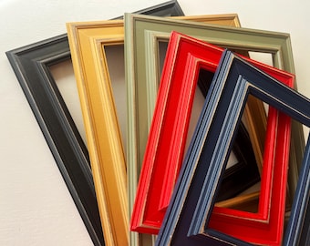 Vintage Color of Your Choice in Diplomat Style - Choose your frame size: 2x2 up to 24x36 inches - Free Shipping Diploma Frame Classic Style