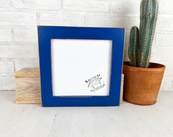 SHIPS TODAY - 8x8" Square Picture Frame - 1.5" Standard Style with Vintage Blueblood Finish - In Stock - 8x8 inch Photo Frame Gallery Wall