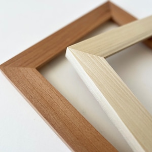 Solid Natural ALDER or POPLAR Wood Picture Frame 1.5&quot; Wide Style Choose your frame size 2x6, 2x2 up to 24x36 inches - Free Shipping