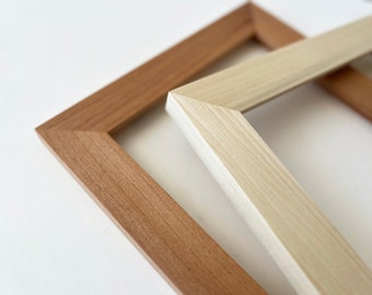 Solid Natural ALDER or POPLAR Wood Picture Frame 1.5" Wide Style Choose your frame size 2x6, 2x2 up to 24x36 inches - Free Shipping