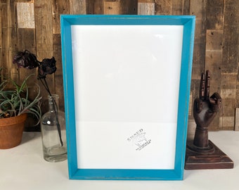 SHIPS TODAY - A3 Size Picture Frame in Park Slope Style with Vintage Turquoise Finish - In Stock - 297 x 420 mm - 11.7 x 16.5 inches
