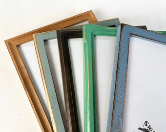 A5 Size Picture Frame in Vintage Color and Style of Your Choice - Solid Hardwood Frames - 148 x 210 mm - 5.8 x 8.2 inches European A 5 Size