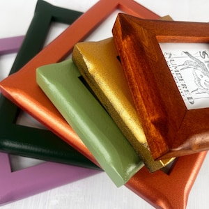 Solid Color of Your Choice in NEW 1x1 Flared Corners Style - Choose your frame size up to 18x24 inches - Free Shipping