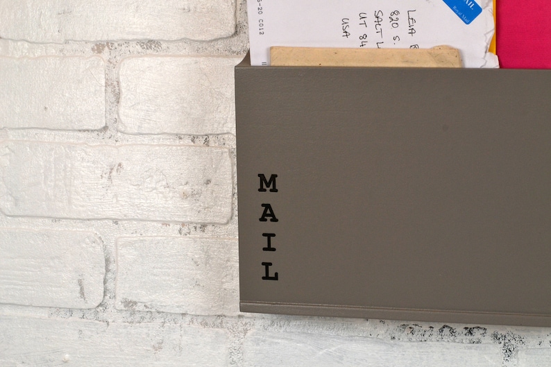 Handmade Modern Mail Holder Wall Mounted in Color OF YOUR Etsy