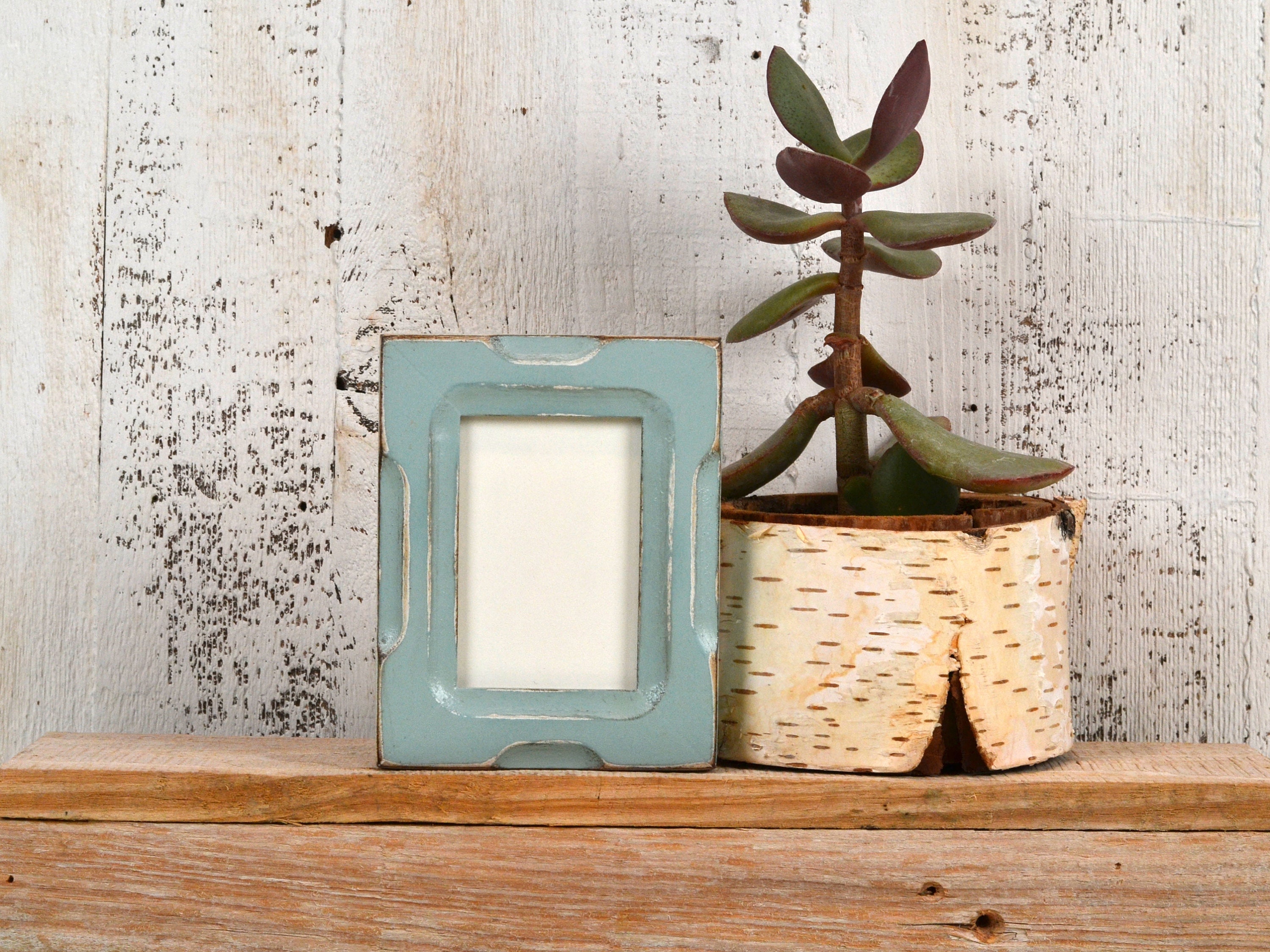 Wallet Photo Frame 2 5 X 3 5 Aceo Card Size In Shallow Bones Style With Vintage Homestead Green Finish In Stock Same Day Shipping