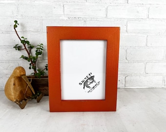 6x8" Picture Frame - SHIPS TODAY - 1.5 Standard Style with Vintage Copper Metallic Finish - In Stock - 6 x 8 Picture Frames Modern Decor