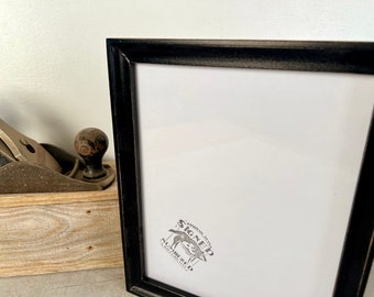 SHIPS TODAY - 8x10 Picture Frame - Foxy Cove Style with Vintage Black Finish - In Stock - Rustic Handmade Photo Frame 8 x 10