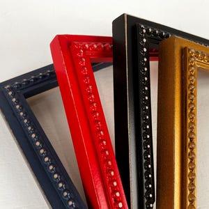 Vintage Color of Your Choice - in 1x1 Bumpy Style - Choose your frame size - 2x2 up to 18x24 inches - FREE SHIPPING - Solid hardwood frames