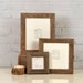 Rustic Natural Reclaimed Cedar Wood Picture Frame - Choose Your Size: 2x2 up to 16x20 inches - Handmade Upcycled Photo Frame 