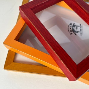 Vintage Color of Your Choice in Deep Flat Style - Choose your frame size - 2x2 up to 18x24 / 20x20 inches - Free Shipping