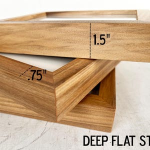 Natural Hardwood of Your Choice in DEEP FLAT Style - Choose Your Frame ...